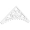 Ekena Millwork Pitch Genova Architectural Grade PVC Gable Pediment, 48"W x 18"H x 1"P (9/12) GPP048X018X100GEN - alternate 1
